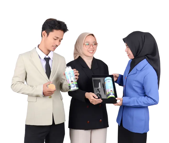 Serah-terima souvenir untuk sektor korporat
